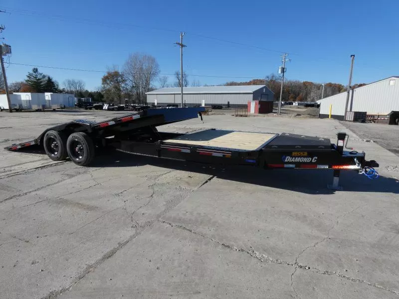 New Diamond C HXD 7' x 24' Tilt Deck Equipment Trailer - 23K Weight Rating - Full Width Deck & Drive & Over Fenders - Flexible Personal & Business Financing Options & Low Monthly Payments 