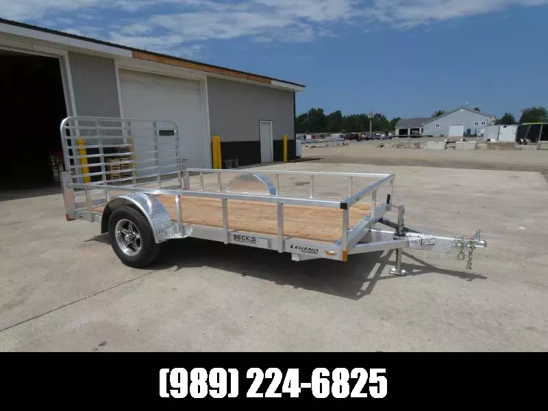 New Legend Open Deluxe 7' x 12' Aluminum Open Utility For Sale - Best Built Aluminum Utility - Flexible Financing Options & Low Monthly Payments