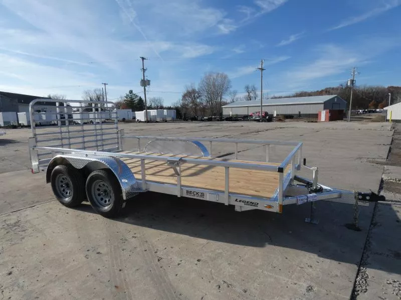 New Legend 7' x 14' Open Aluminum Utility Trailer For Sale - Absolute Best Built Aluminum Utility Trailer - Flexible Financing Options & Low Monthly Payments