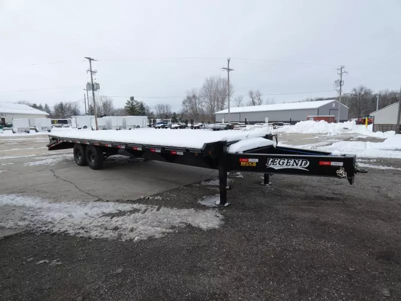 New Legend Steel 102" x 25' Deckover Equipment Trailer For Sale - 8K Axles - Flexible Business & Personal Financing Available