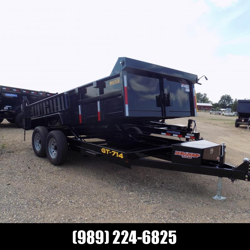 New DuraDump 7' x 14' Dump Trailer For Sale - $0 Down & Payments From $129/mo. W.A.C. New DuraDump 7' x 14' Dump Trailer For Sale - $0 Down & Payments From $129/mo. W.A.C.