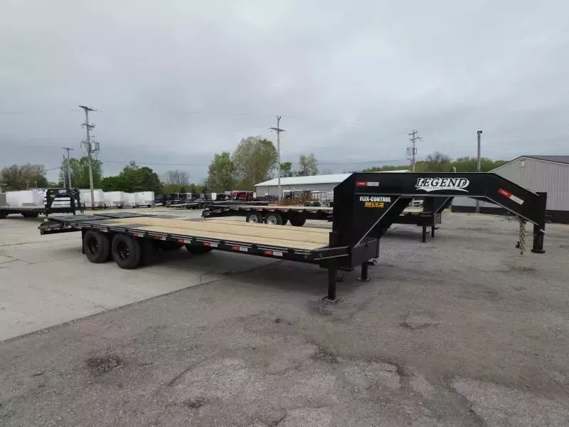 New Legend Steel 102" x 25' Low Pro Gooseneck Trailer For Sale - 12K Dexter Axles - Flexible Business & Personal Financing Available