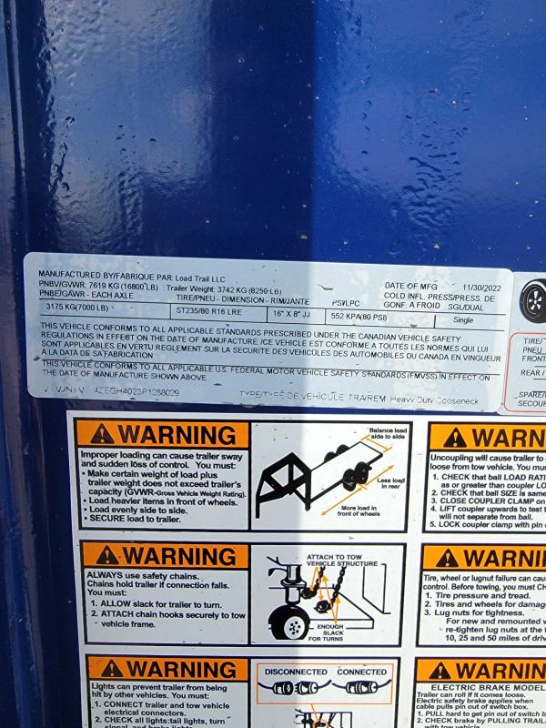 new Equipment / Flatbed Trailers Load Trail  for sale, in Bastrop, LA Thumbnail 6