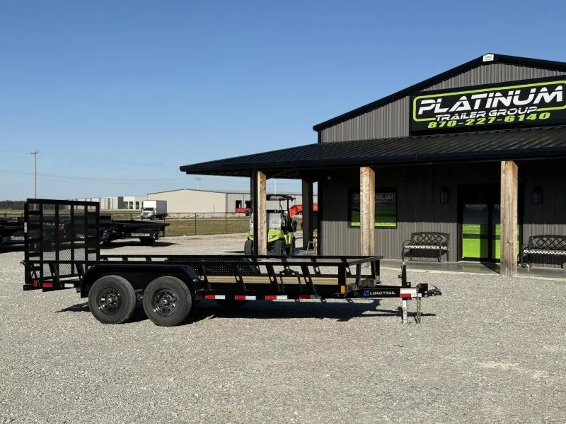 2026 Load Trail UE 83X16 TANDEM AXLE W/4' FOLDING GATE AND SQUARE TUBE SIDE RAILS 9990 GVWR Utility Trailer
