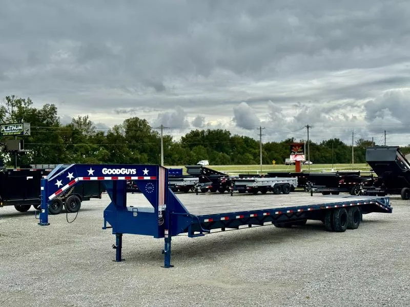 2024 Good Guys USED GOOSENECK 102X40 1776 EDITION 24K GVWR Flatbed Trailer