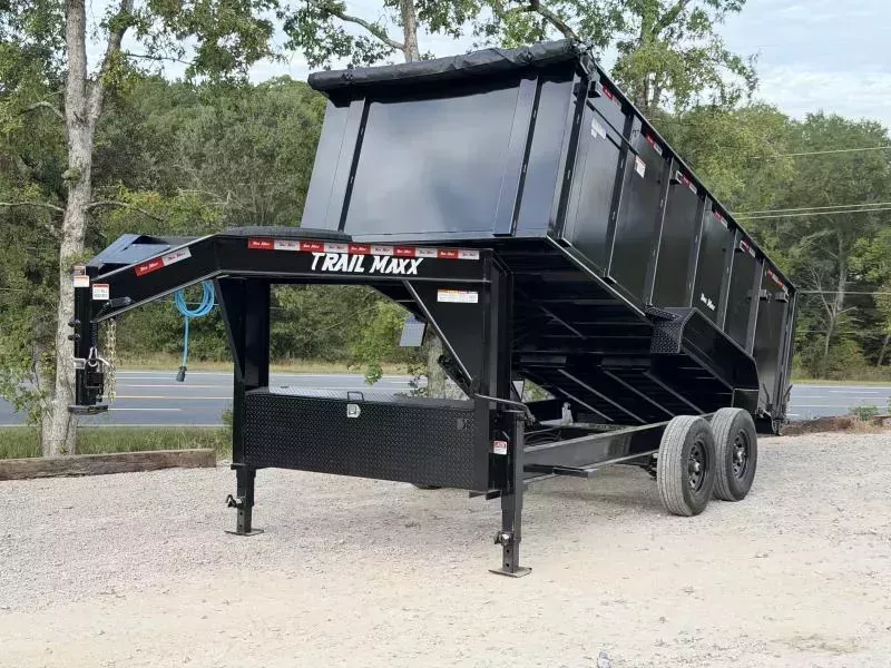 2026 TrailMaxx Trailers 83X16 HIGH SIDE 14K GVWR GOOSENECK Dump Trailer