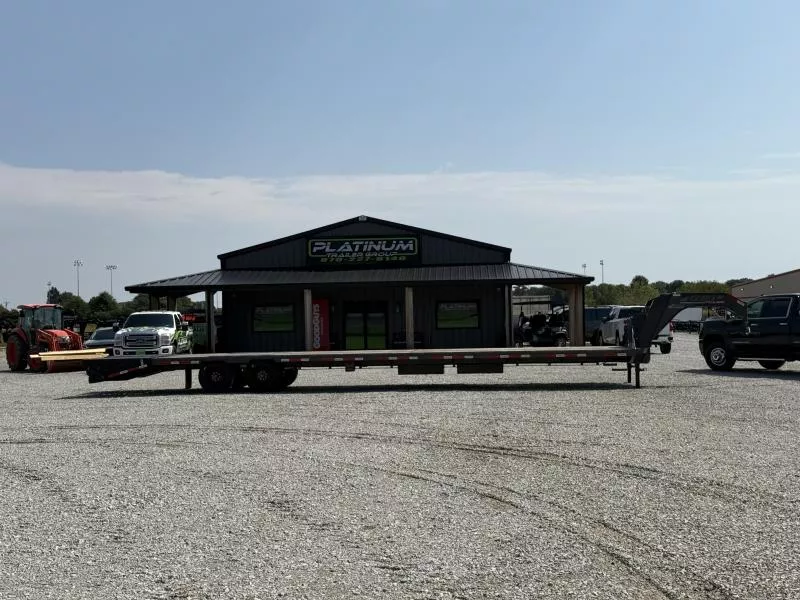 2025 Horizon Trailers FHZSS 102X40 GOOSENECK HOTSHOT SUPER SINGLE 10K W/SLIDE RATCHETS 25,000 GVWR Flatbed Trailer