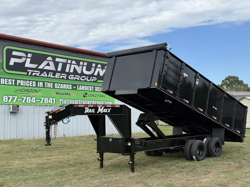 2026 TrailMaxx Trailers 96X20 HIGH SIDE 23900 GVWR GOOSENECK Dump Trailer