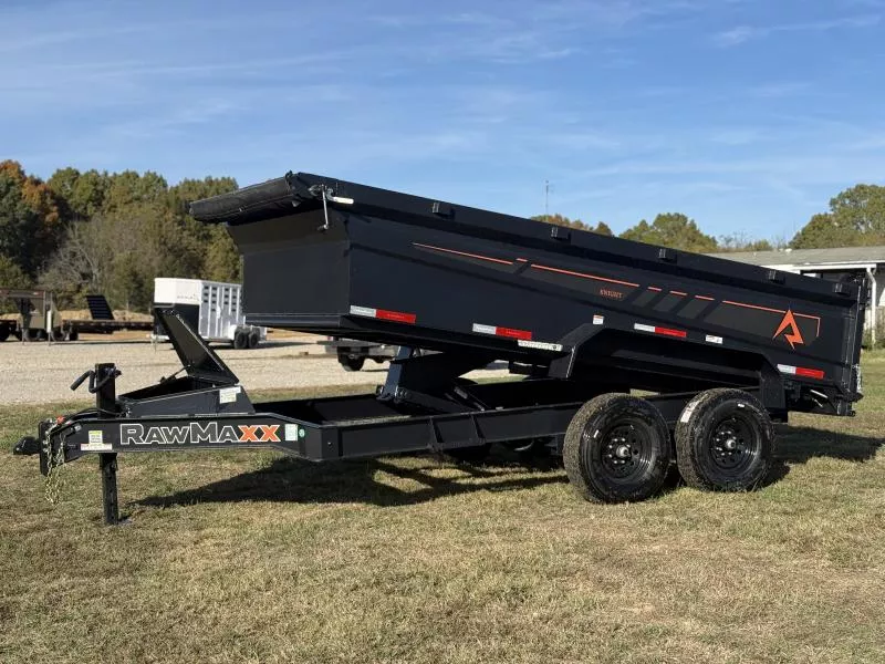 2026 RawMaxx GDX KNIGHT 83X14 HIGH SIDE 14K GVWR Dump Trailer