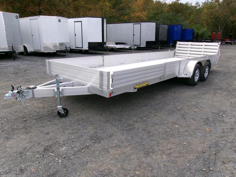 2024 Aluma 8122TASR 22' Aluminum ATV UTV Utility Trailer
