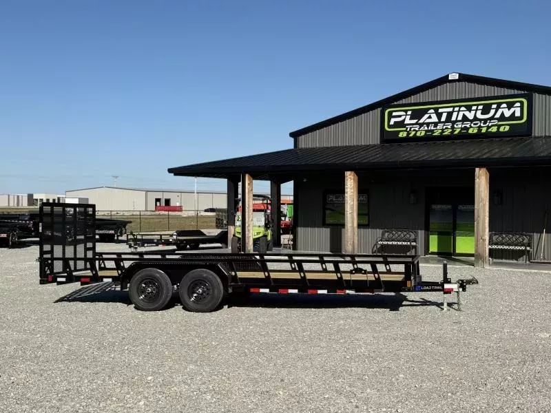 2026 Load Trail UE 83X20 TANDEM AXLE W/4' FOLDING GATE AND SQUARE TUBE SIDE RAILS 9990 GVWR Utility Trailer