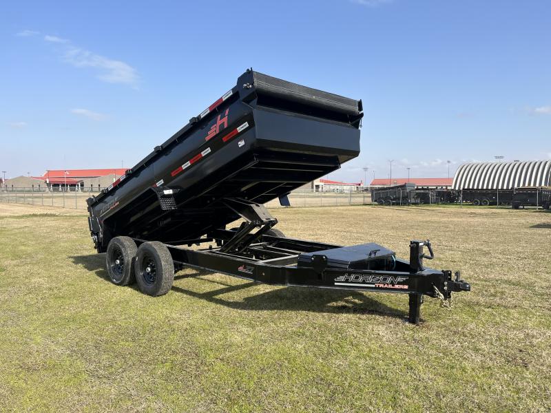 2025 Horizon Trailers 83X14 LZ7 30'' SIDE WALLS, 7K AXLES, 14 PLYTIRES, TARP, RAMPS, SPREAD GATE Dump Trailer