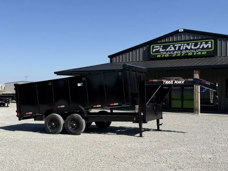 2025 TrailMaxx Trailers 83X16 TELESCOPIC HIGH SIDE 14K GVWR GOOSENECK Dump Trailer