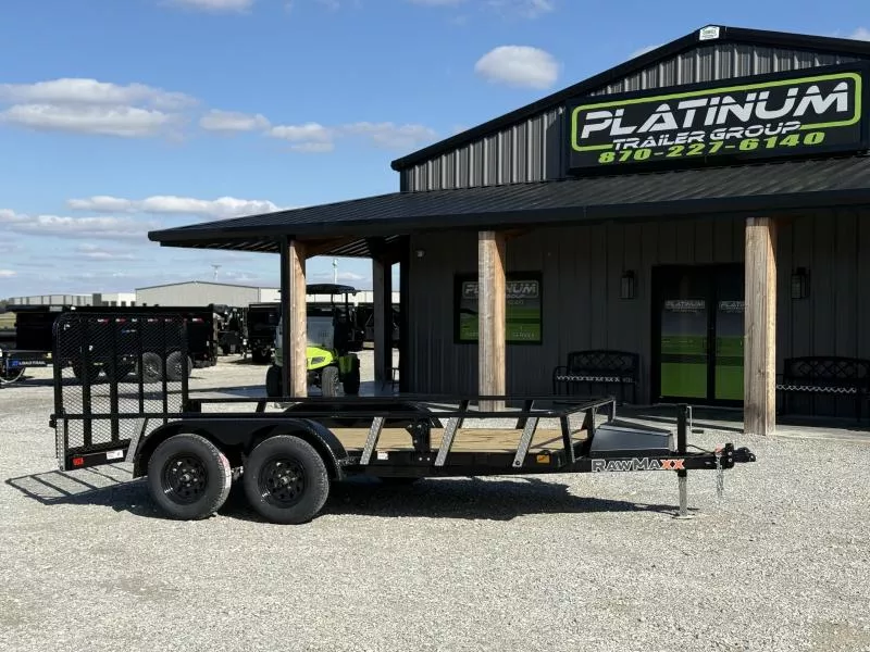 2026 RawMaxx UTX 83X14 W/TOOLBOX AND 4' FOLDING GATE 7K GVWR Utility Trailer