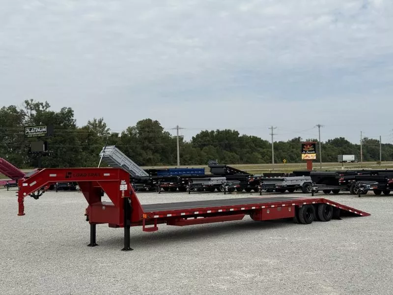2026 Load Trail GL 102X40 GOOSENECK 12' HYDRAULIC DOVETAIL/JACKS, 16K AXLES, DISC BRAKES, DEX360 30K GVWR Flatbed Trailer