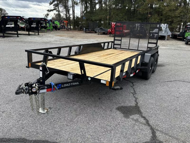 2026 Load Trail UE 83X16 TANDEM AXLE W/4' FOLDING GATE AND SQUARE TUBE SIDE RAILS 9990 GVWR Utility Trailer