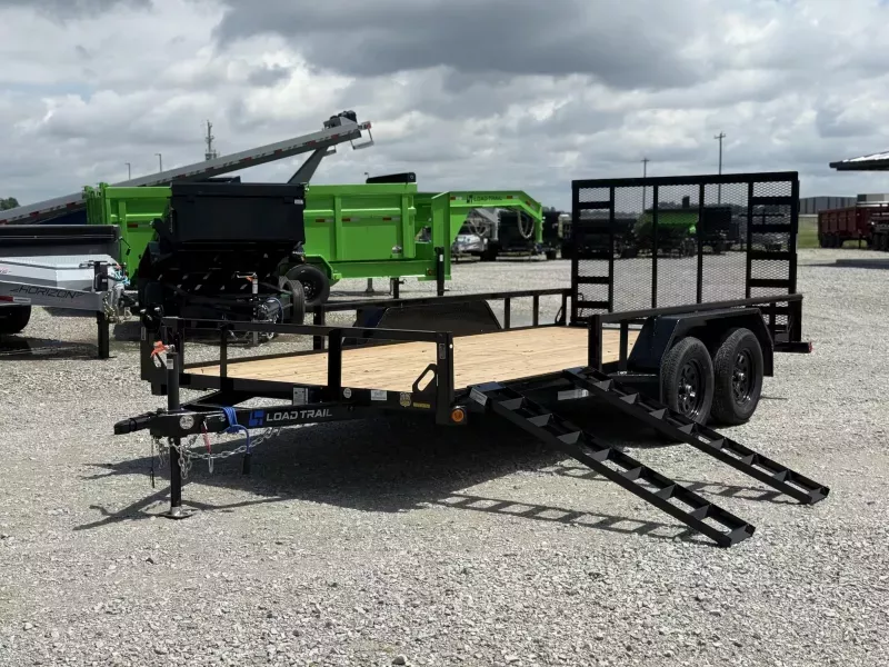 2026 Load Trail UE 83X16 TANDEM AXLE 4' FOLD GATE 7K GVWR Utility Trailer