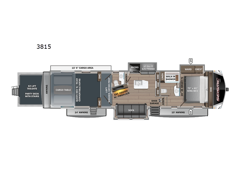 used Toy Haulers Jayco Seismic Luxury Series for sale, in Odessa, TX Thumbnail 2