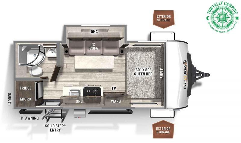 2022 Forest River Rockwood Geo Pro 19FBS Travel Trailer RV 2022 Forest River Rockwood Geo Pro 19FBS Travel Trailer RV