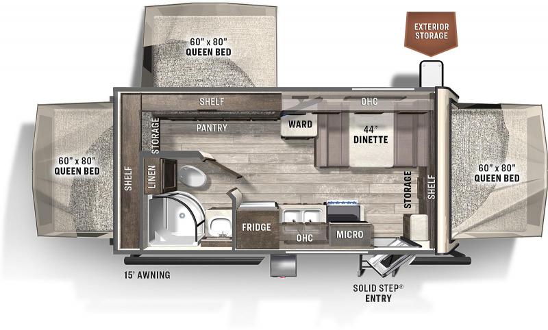2022 Forest River Rockwood Roo 183ROO Expandable Camper Trailer RV 2022 Forest River Rockwood Roo 183ROO Expandable Camper Trailer RV