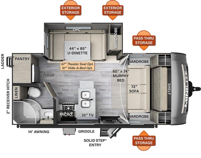2023 Forest River Rockwood Mini Lite 2104S Travel Trailer 2023 Forest River Rockwood Mini Lite 2104S Travel Trailer