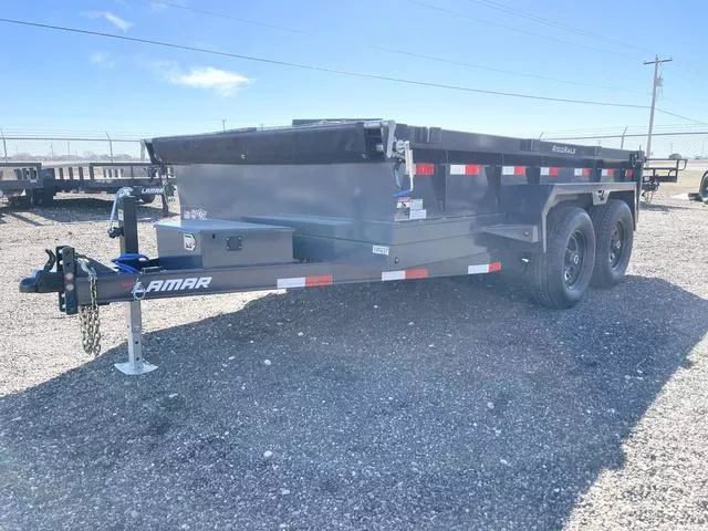  Lamar 77X12 Medium Duty (10K) Dump Trailer - 5" Cylinder 