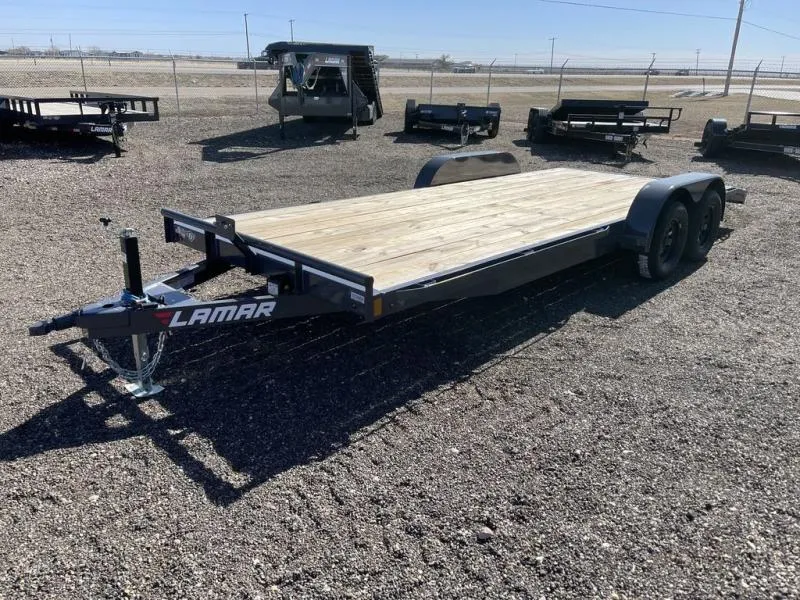  Lamar 83X20 Wood Floor Car Hauler Trailer - 5? Frame - S 