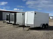  Haulmark 6X12 - 6.5Ft Tall - .080 Screwless Aluminum Sides - Tube Walls - D-Rings 