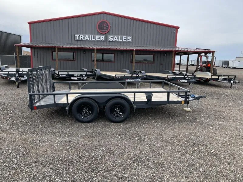  Lamar 83X14 Utility Trailer - 4" Channel Frame - Steel D 
