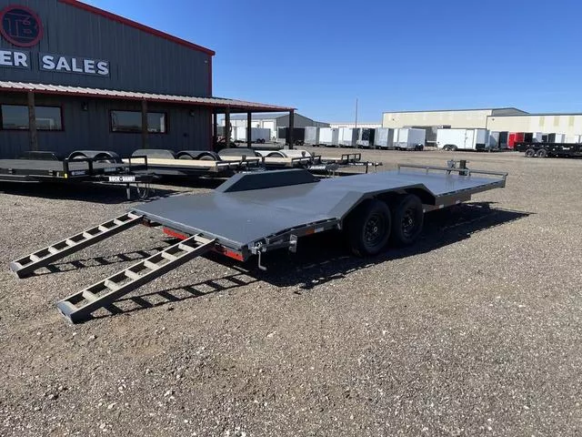 Lamar 102X22 Steel-Floor Equipment Trailer - Drive Over