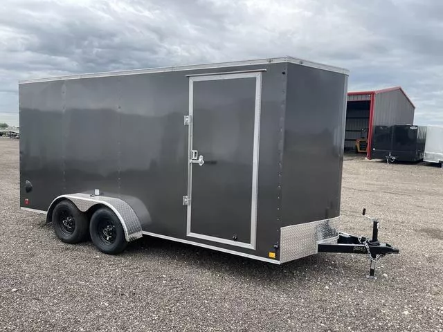  Continental Cargo 7X16 - 7Ft Tall - Ramp Flap - Dome Light - Semi Sc 