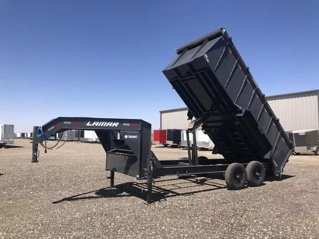  Lamar 83X16 Heavy Duty (14K) Dump Trailer - 6? Cylinder  
