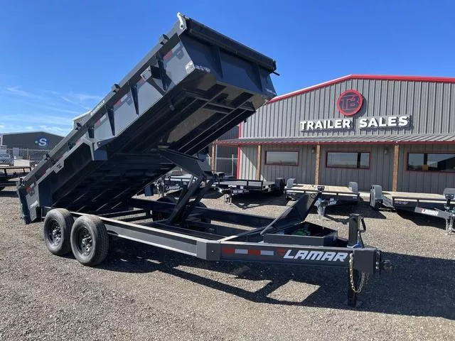  Lamar 83X16 Low-Profile (14K) Dump Trailer - 6" Cylinder 