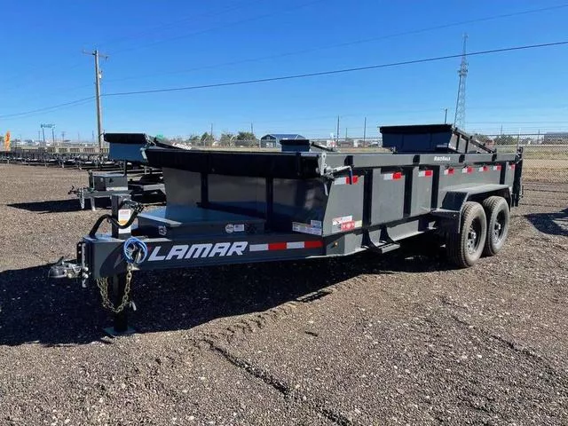  Lamar 83X14 Low-Profile (14K) Dump Trailer - 6" Cylinder 
