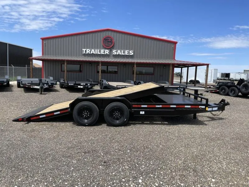  Buck Dandy 83X20 Heavy Duty (18K) Tilt Trailer - 8K Axles, 8" 