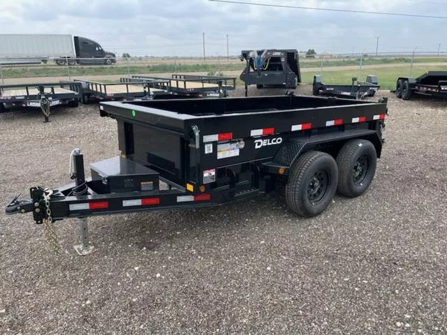  Delco 5X10 (7K) Dump Trailer - Spreader Gate - Tarp Syst 