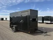  Look 6X12 - 6.5Ft Tall - Aluminum Wheels - Screwless Sides - Blacked Out Package 