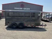  Delco 6X16 Stock Trailer - 6K Axles - 6.5Ft Tall - Dome Light 