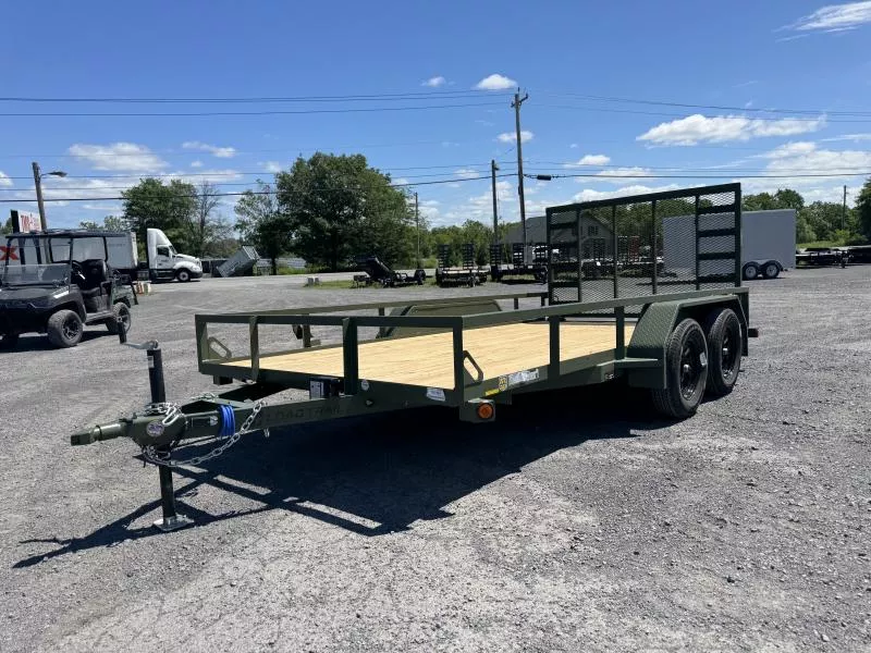 83" X 14' TANDEM AXLE UTILITY (2" X 3" ANGLE FRAME)