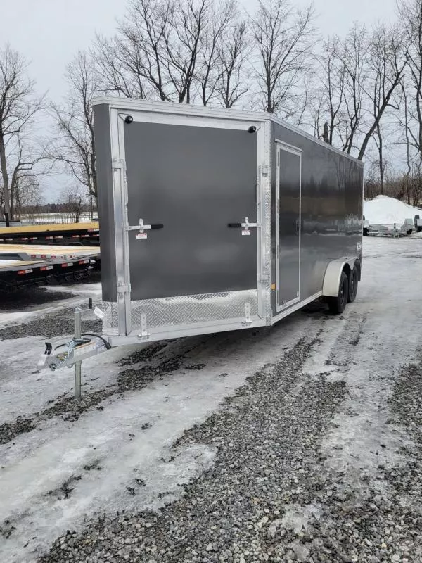 2026 Alcom-Stealth E7X18 XLT PRO Snowmobile Trailer