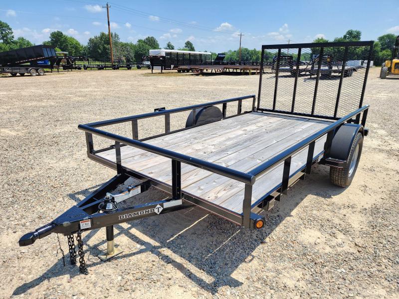 2023 Diamond T Trailers 77"x12' Single Axle Utility Trailer Diamond T