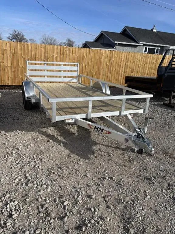 2026 H and H Trailer 2026 H and H Trailer 76x12 Aluminum Rail Side Utility Trailer 3K Idler