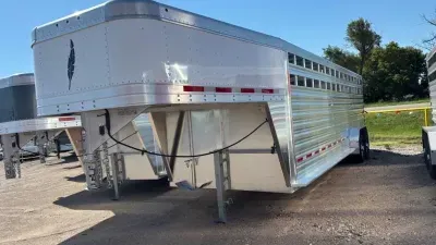 2026 Featherlite 8127-7024 24' Stock Trailer