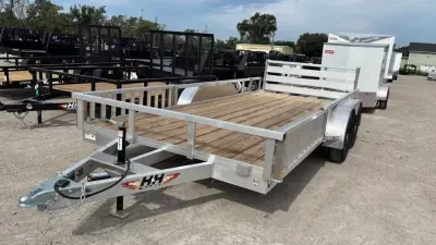 2026 H and H Trailer 82"x16 Aluminum tandem axle utility