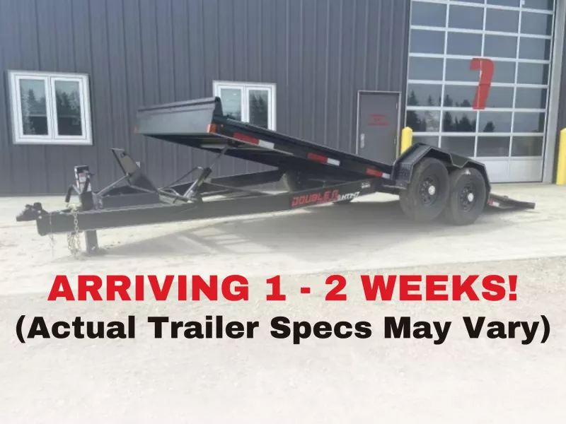 2026 Double A 83" x 20' Hydraulic Tilt Deck Equipment Trailer (15400lb GVWR)