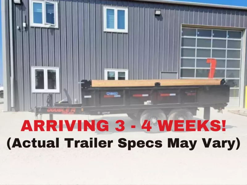 2026 Double A Trailers 8FT x 14FT Tandem Axle HI-Deck Deckover Dump Trailer (15400LB GVW)