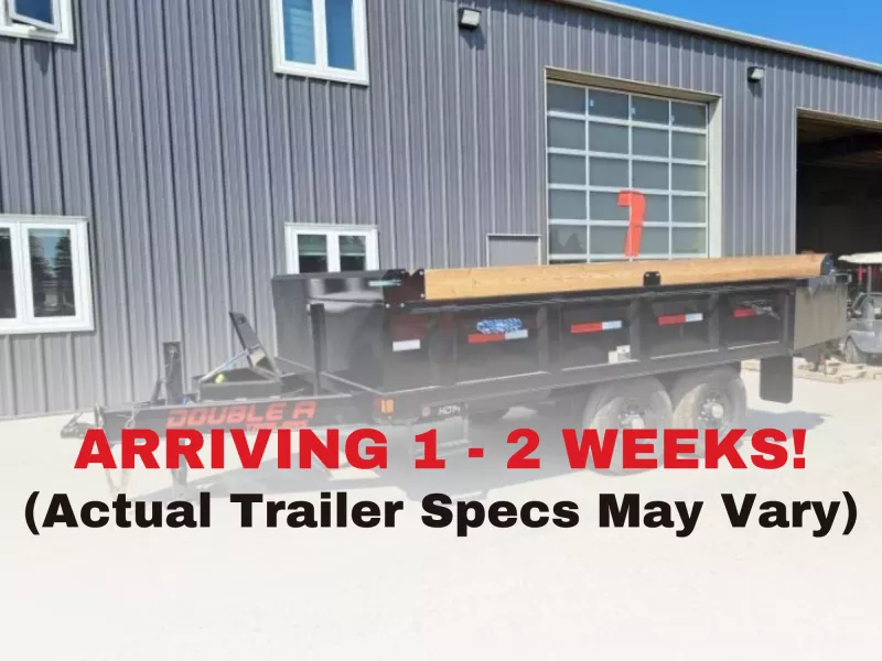 2025 Double A Trailers 8FT x 14FT Tandem Axle HI-Deck Deckover Dump Trailer (15400LB GVW)