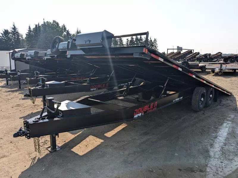 2026 Double A Pro Series High-Boy Full Tilt Flatdeck Deckover Trailer - 8.5' x 24' (15400GVW)