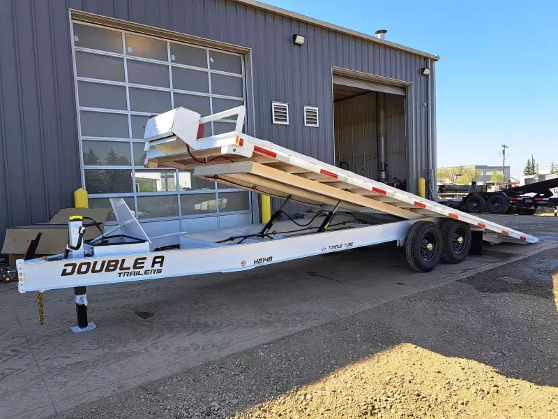 2026 Double A 8.5' x 24' High-Boy Full Tilt Flatdeck Deckover Trailer (15400GVW)