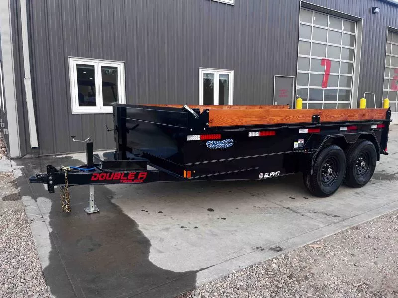 2025 Double A Dump Trailer 83" x 14' (15400LB GVW) 